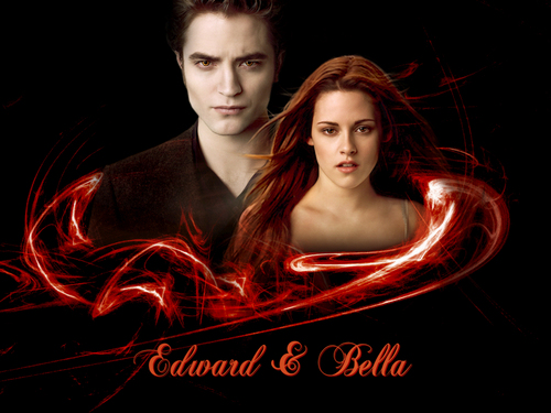  ~~ New Moon Edward & Bella ~~ वॉलपेपर