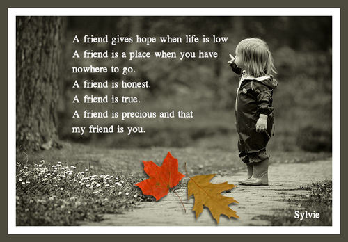  A friend is ...