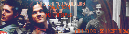  SPN Christmas themed banners