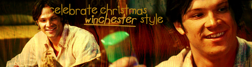  SPN pasko themed banners