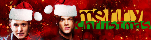  SPN クリスマス themed banners