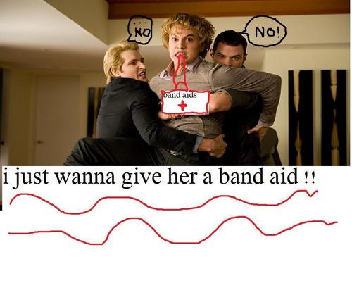 jasper wants to give bella a band aid