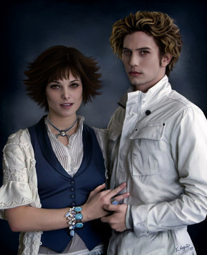  Alice and Jasper "Jalice"- The Twilight Saga, looking into each others eyes