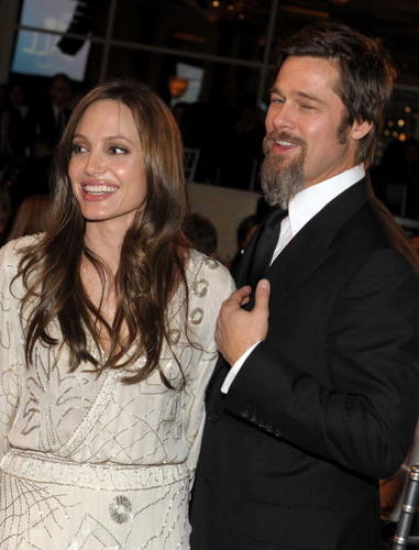  Brad Pitt & Angelina Jolie at the UNICEF Snowflake ball