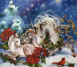  Unicorns At Christmas