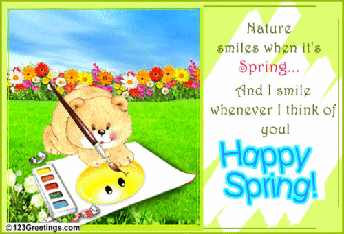  Happy spring with your friend !