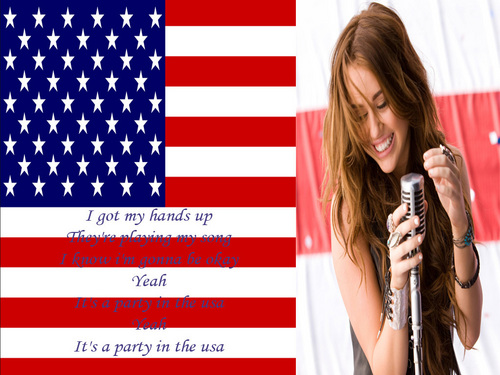  MILEY CYRUS-PARTY IN USA