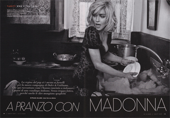 ম্যাডোনা in the Dolce & Gabbana campaign
