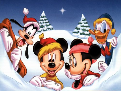  Mickey's Krismas kertas dinding