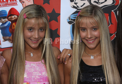  Milly & Becky:Alvin and the Chipmunks "Get Munk'd Tour 2008" and DVD Release - Arrivals