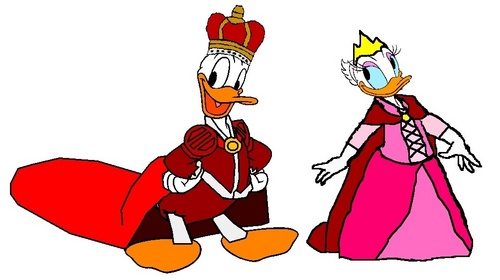  Prince Donald and Princess gänseblümchen, daisy