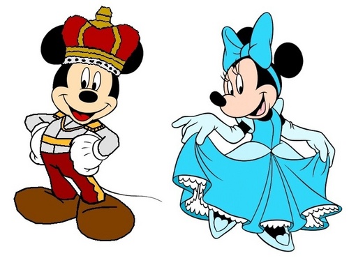  Prince Mickey and Princess Minnie - cinderella