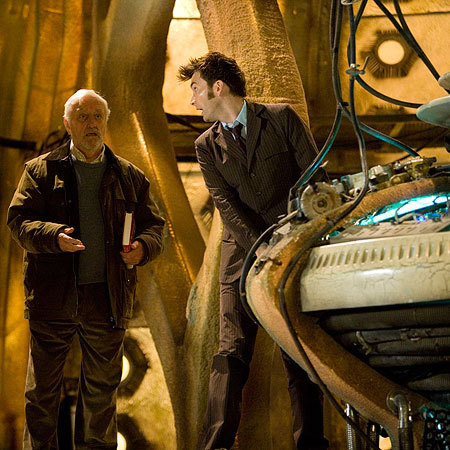  The Doctor and Wilf in the tardis