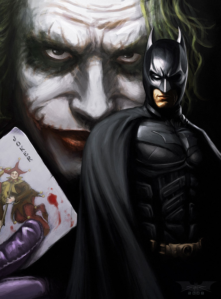 The Joker & Batman - The Dark Knight Fan Art (9483745) - Fanpop