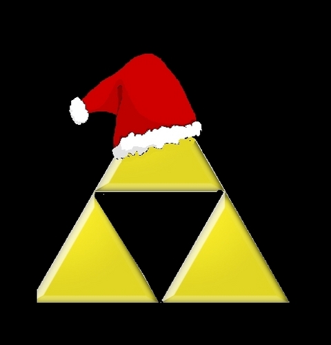  Triforce in santa hat