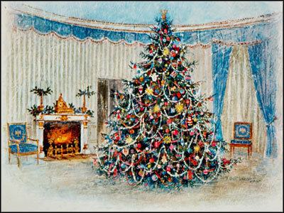  White House Рождество Card
