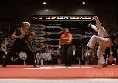  Pictures form the Karate Kid 1,2 and 3