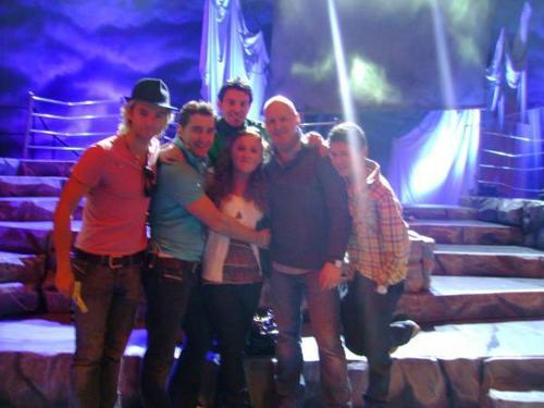  Rebecca and Celtic Thunder @ Sound Check in Radio City संगीत Hall NYC 2008