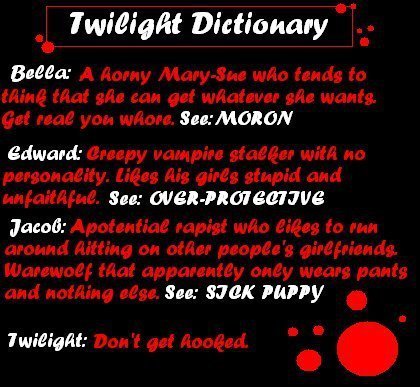  Twilight dictionary