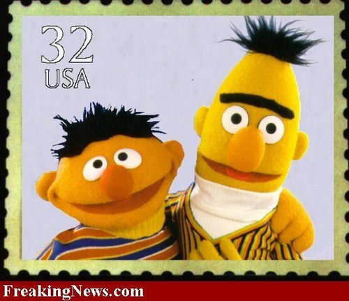  Bert and Ernie Stamp
