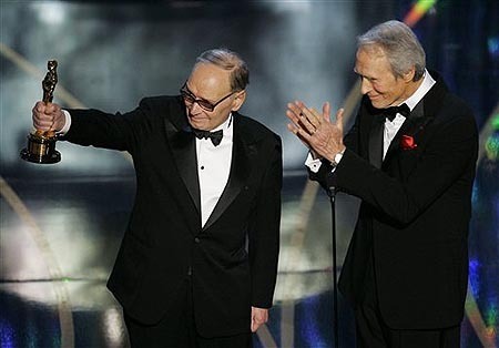  Ennio Morricone and Clint Eastwood