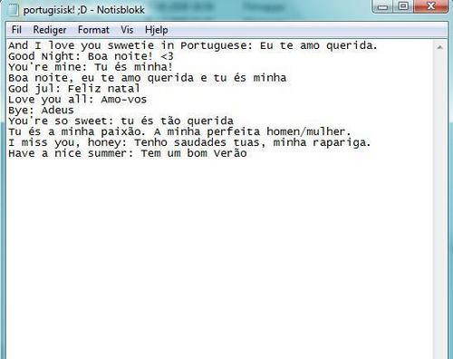  The Portugese I've learned! :D