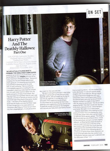  Daniel Radcliffe Talks Deathly Hallows in Empire Magazine