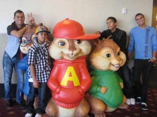Jaafar and Alvin&The Chipmunks! :)