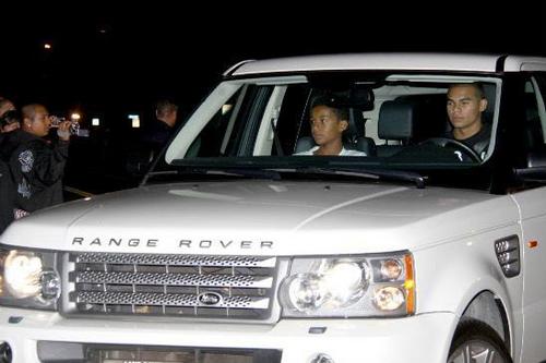 Jaafar riding in the Range Rover