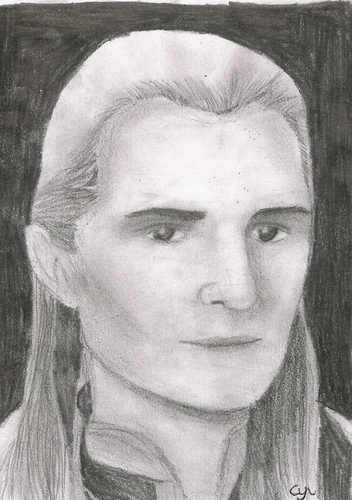  Legolas Portrait in Pencil