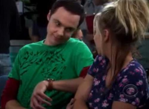 Sheldon Trys to Comfort Penny..kinda