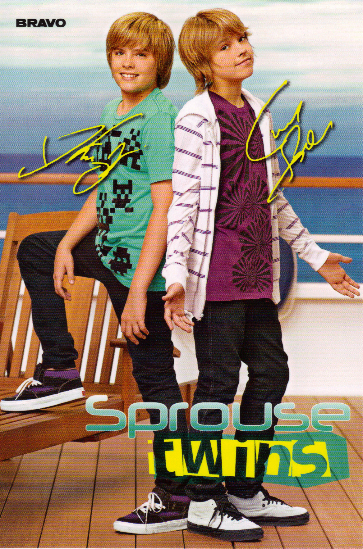Sprouse Twins (a photocard with autographs of the german magazine "Bravo")