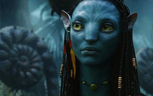  Zoe Saldana | Avatar Widescreen achtergrond