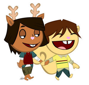 noah and cody love at the style of happy tree friends