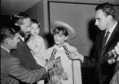  Audrey, with son Sean and husband Mel Ferrer. And Famous too. -1965