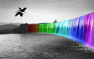  Colorful Waterfall