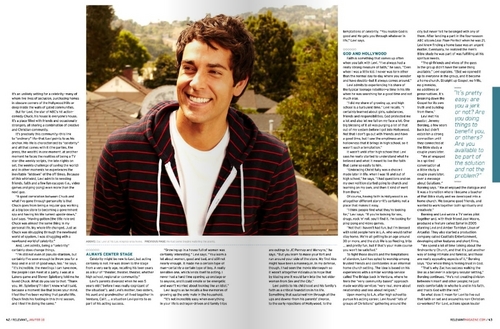  Zachary Levi in the January/February Issue of Relevant Magazine