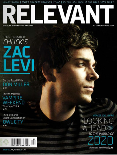 Zachary Levi in the January/February Issue of Relevant Magazine