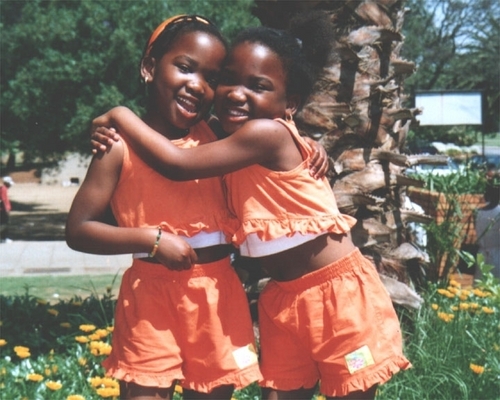 african children in orange :)