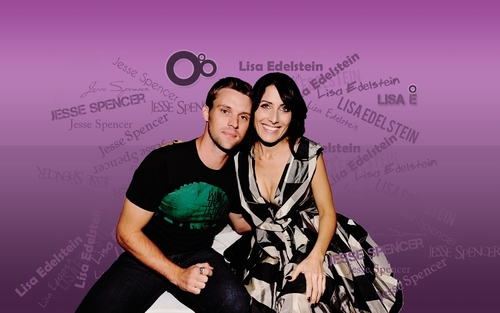  Lisa Edelstein and Jesse Spencer 바탕화면