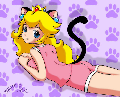  Princess pic, peach Cat