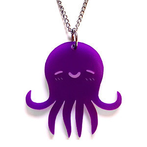happy octopus necklace