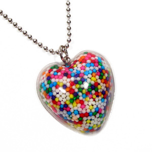 heart sprinkle necklace