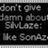i dont give a damn about silaze i luv sonaze blazeroxs photo