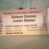 look at the ticketzz for my rodeo houston concert in march 21 my birthday present yay first concert  iloveyoujustinb photo