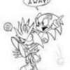 sonic: hi ho silver AWAY  silver: >:l (me: pointing at sivler luaghing) blazeroxs photo