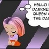 my friend darkness as a buddypoke she has purple and red hair was surppose to be streaks bcthestrongest photo