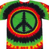 Rasta Peace Sign Tie Dye Shirt - www.tiedyedshop.com/tie-dyed-271.html tiedyedshop photo