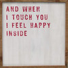 And When I Touch You - Coulson Macleod Limited Edition Contemporary Typographic Art Print coulsonmacleod photo