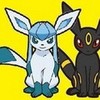 umbreon and glaceon sitting glaceonx94 photo